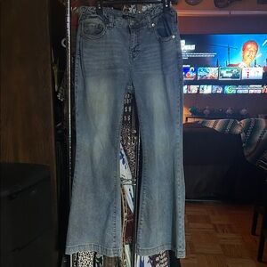 Charlies Light Blue Wide-Leg Jeans
